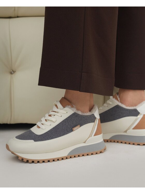 Estro Estro Sneakersy ER00114142 Beżowy