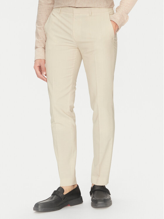HUGO HUGO Garnitur Arti/Hesten232X 50540341 Beżowy Extra Slim Fit