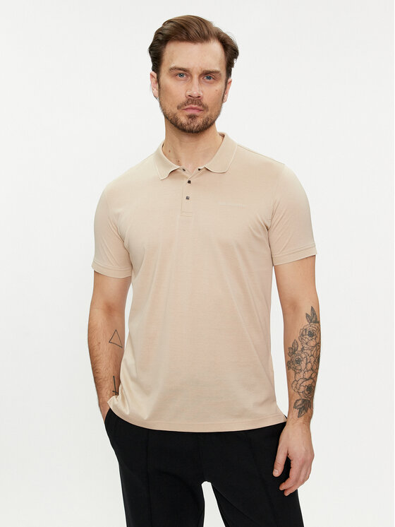 KARL LAGERFELD Polo 745000 542200 Bēšs Regular Fit