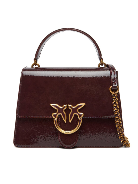 PINKO PINKO Handtasche Love One Top Handle Classic Light PE 25 PLTT 100066 A1UV Y1HQ Dunkelrot