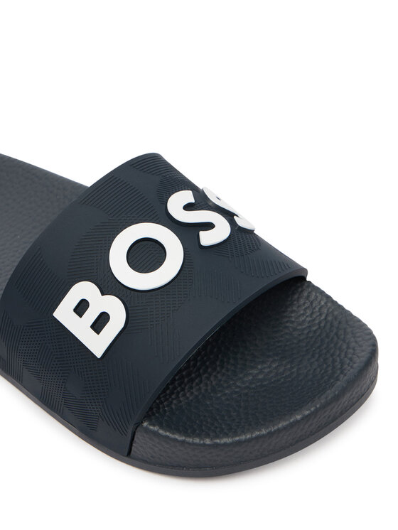 BOSS BOSS Klapki J52669 M Granatowy