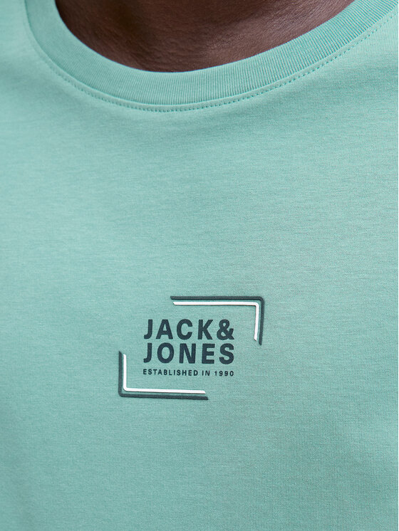 Jack & Jones Jack & Jones Póló Corp Graphic 12268415 Türkizkék Regular Fit