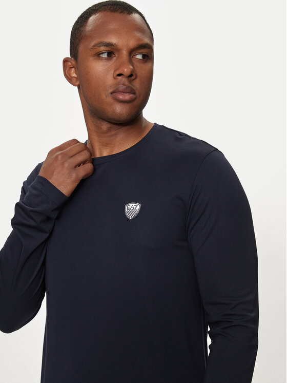 EA7 Emporio Armani EA7 Emporio Armani Pikkade varrukatega T-särk 8NPT17 PJRGZ 1562 Must Regular Fit