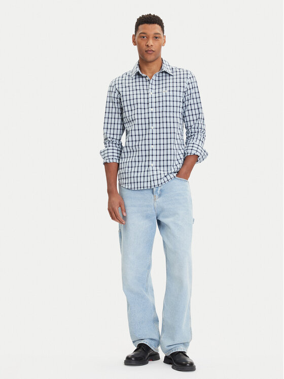 Wrangler Wrangler Srajca 1 Pkt 112371552 Modra Regular Fit