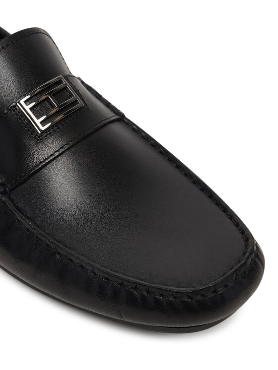 Tommy Hilfiger Tommy Hilfiger Mokasíny Hardware Hilfiger Driver Shoe FM0FM05838 Černá