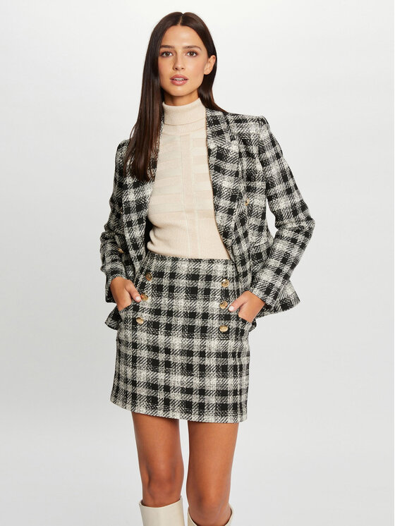 Morgan Morgan Мини пола 232-JEZA.F Сив Regular Fit