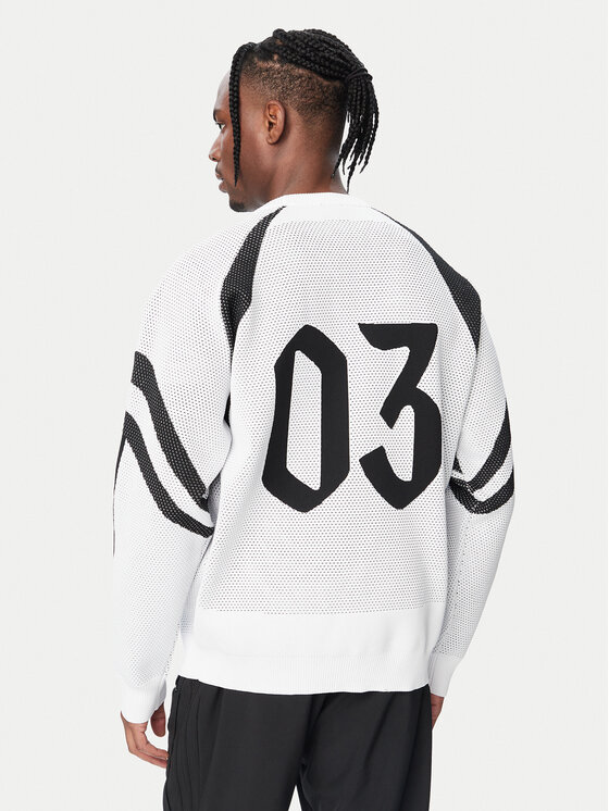 adidas adidas Bluza House Of Tiro Knitted KF4816 Biały Loose Fit