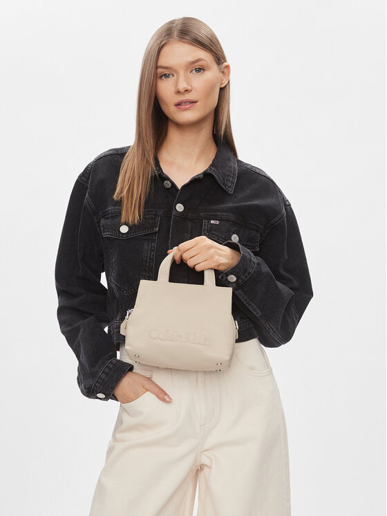 Calvin Klein Calvin Klein Torbica Ck Neat Tote Sm K60K610443 Bež