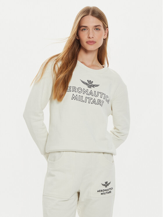 Aeronautica Militare Sweatshirt 242FE1971DF567 Ãcru Regular Fit