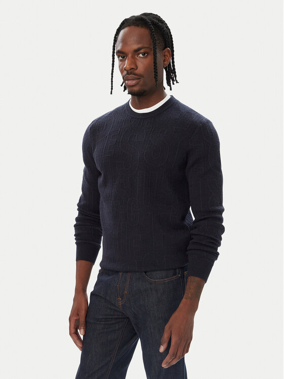 Guess Guess Пуловер M6BR23 Z1373 Тъмносин Regular Fit