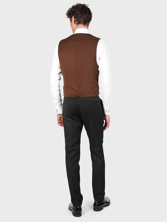 Evenemen Evenemen Kamizelka BOSTON 20 Brązowy Slim Fit