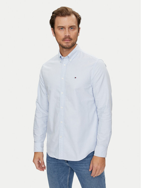 Tommy Hilfiger Tommy Hilfiger Сорочка Solid Heritage MW0MW35774 Голубий Regular Fit
