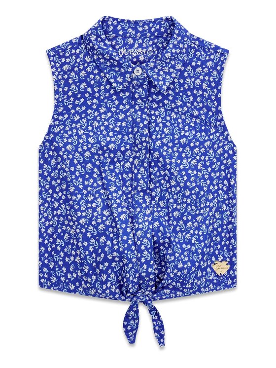 Guess Kids Guess Kids T-Shirt 181425 Błękitny Classic Fit