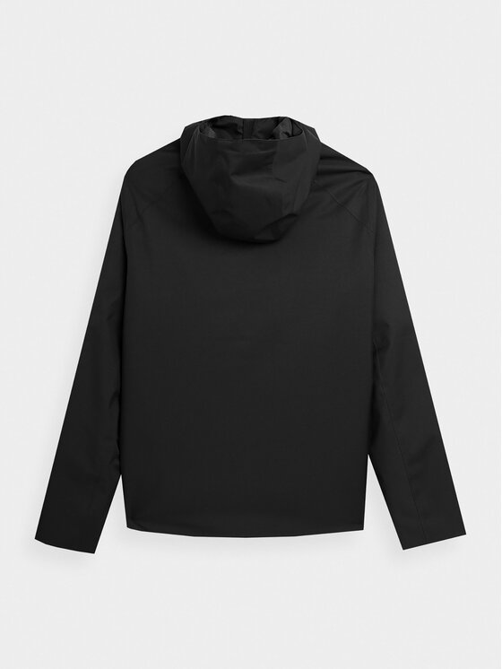 4F 4F Μπουφάν μεταβατικό 4FAW23TTJAM304 Μαύρο Regular Fit