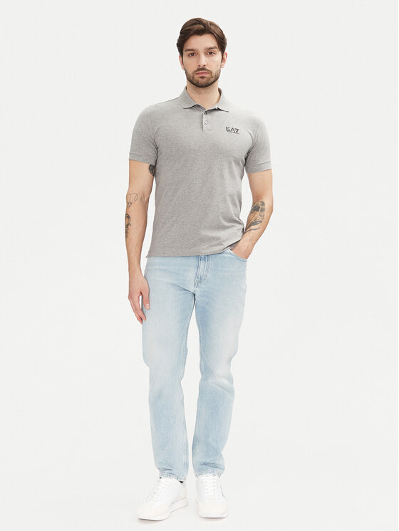 EA7 Emporio Armani EA7 Emporio Armani Polokošile 8NPF14 PJVQZ 3905 Šedá Regular Fit