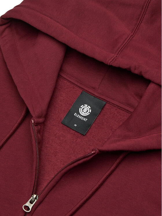 Element Element Majica dugih rukava Icon Embroidery ELYFT00199 Tamnocrvena Regular Fit