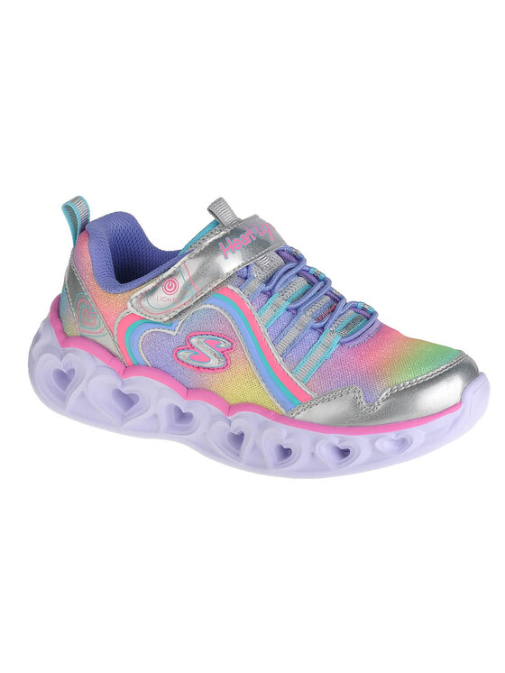 Sneakersy, rozmiar 35, Szare, Skechers Heart Lights-Rainbow Lux