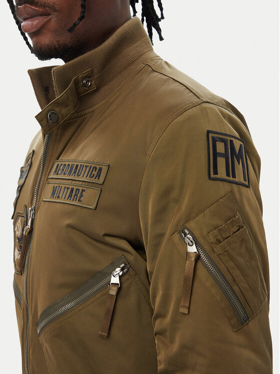 Aeronautica Militare Aeronautica Militare Kurtka bomber 262AB3077UCT04361 Khaki Regular Fit