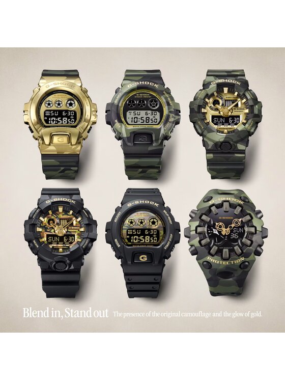 Casio Casio Zegarek GA-700CMG-3AER Szary