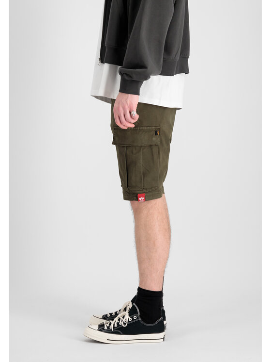 Alpha Industries Alpha Industries Bavlnené šortky AI.116211-142 Kaki Cargo Fit