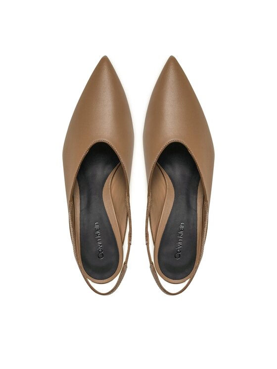 Calvin Klein Calvin Klein Sandalen Geo Stil Slingback Pump 50 HW0HW01345 Braun