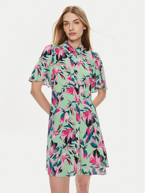 YAS YAS Rochie tip cămașă Savanna 26029347 Verde Regular Fit