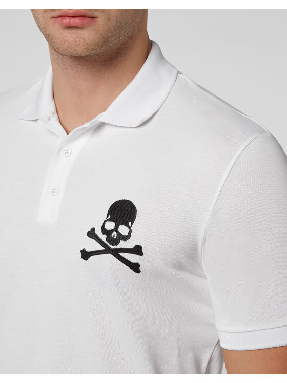 PHILIPP PLEIN PHILIPP PLEIN Polo 2567 Biały Slim Fit