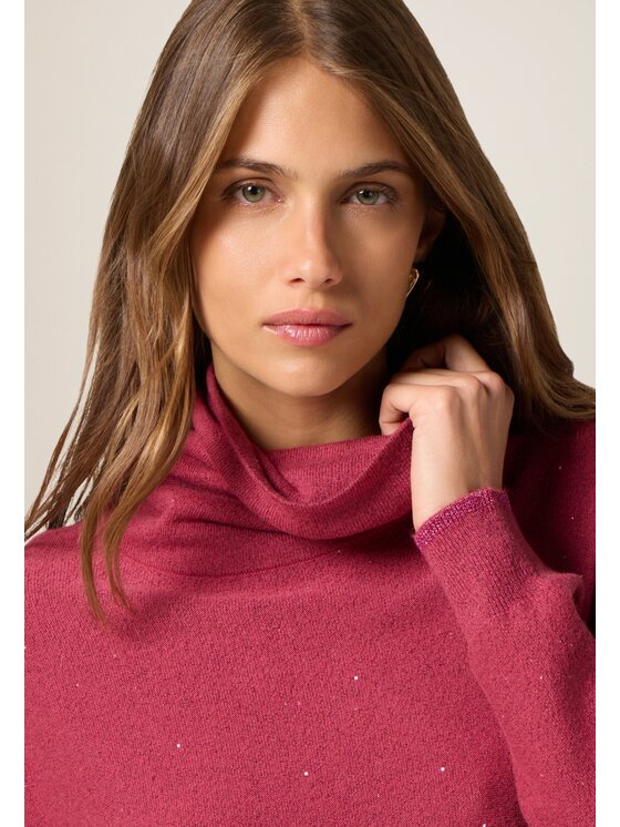 Oltre Oltre Cardigan M506E001883N026 Bordeaux Baggy Fit