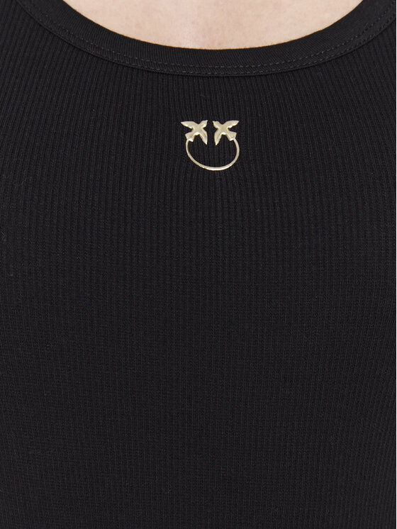 PINKO Pinko Marškinėliai Calcolatore 100807 A0PU Juoda Slim Fit