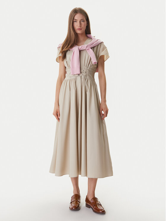 Tommy Hilfiger Tommy Hilfiger Kleid UW0UW06093 Beige Regular Fit