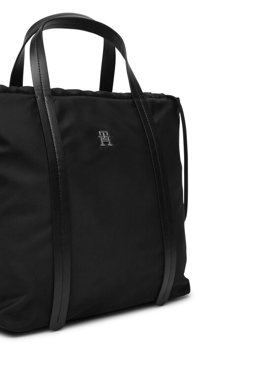 Tommy Hilfiger Tommy Hilfiger Plecak Th Soft Nylon Tote/Backpack AW0AW19029 Czarny