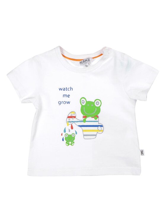 Kanz Kanz T-Shirt 1436781-1000 Biały Basic Fit