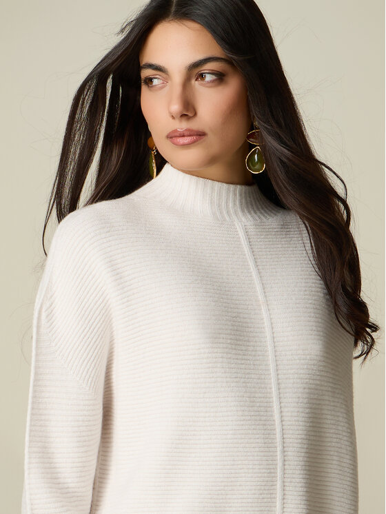Oltre Oltre Dolcevita M156E002165N021 Bianco Regular Fit