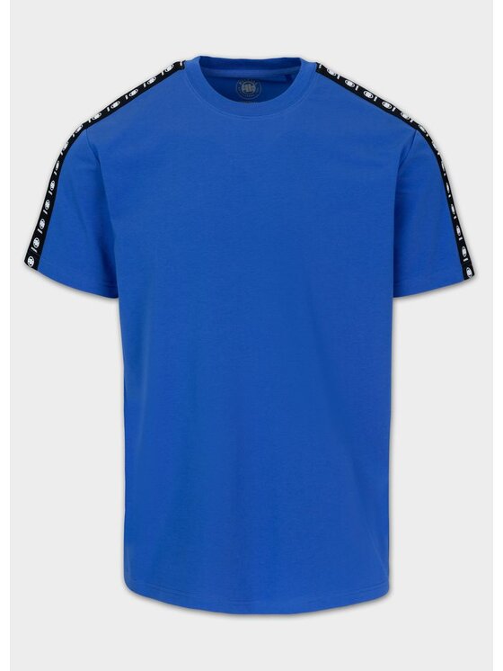 PITBULL PITBULL T-Shirt Koszulka męska TAPE NUGGET M Niebieski Regular Fit