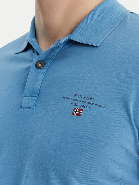 Napapijri Napapijri Polo särk Elbas NP0A4GB4 Sinine Regular Fit