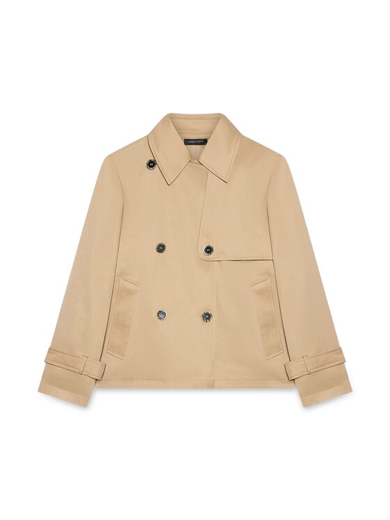 Fiorella Rubino Fiorella Rubino Cappotto 8388T000335N002 Écru A-Line Fit