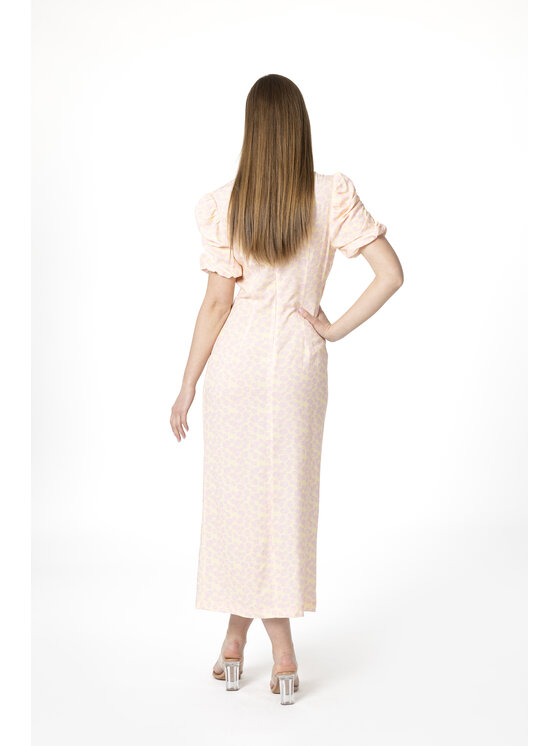 LAURELLA LAURELLA Sukienka letnia Laurella 4UL092310 Żółty Regular Fit