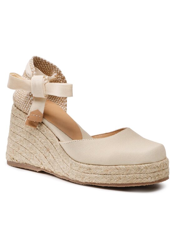 Castañer Castañer Espadrillas Tina Jute/001 023071-203 Bianco