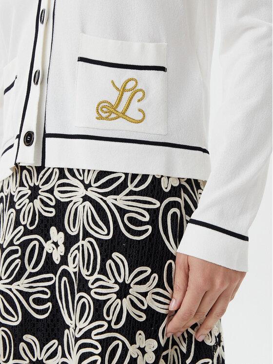 Luisa Spagnoli Luisa Spagnoli Strickjacke Canaria 100003 Écru Regular Fit