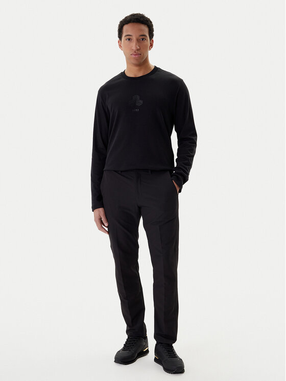 BOSS BOSS S dlhými rukávmi Mirror Togn 50549414 Čierna Relaxed Fit