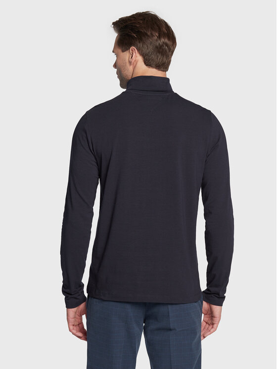 Tommy Hilfiger Tommy Hilfiger Гольф Logo MW0MW28787 Cиній Slim Fit