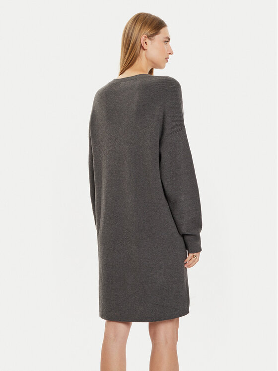 Marc O'Polo Marc O'Polo Úpletové šaty 408 6006 67107 Šedá Oversize