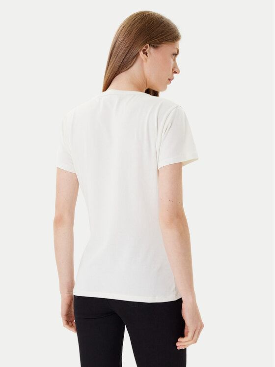 Liu Jo Sport Liu Jo Sport T-krekls TF5166 JS003 Écru Regular Fit