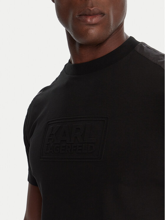 KARL LAGERFELD KARL LAGERFELD Majica 755030 554235 Črna Regular Fit