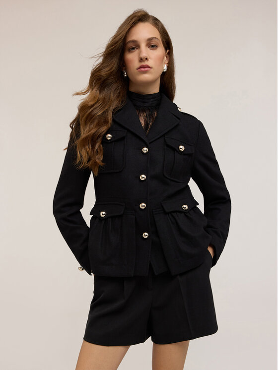 Motivi Motivi Giacca di transizione R189Q001078N033 Nero Regular Fit