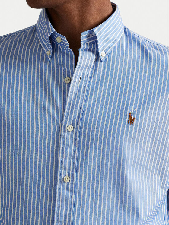 Polo Ralph Lauren Polo Ralph Lauren Marškiniai 710886462004 Mėlyna Custom Fit