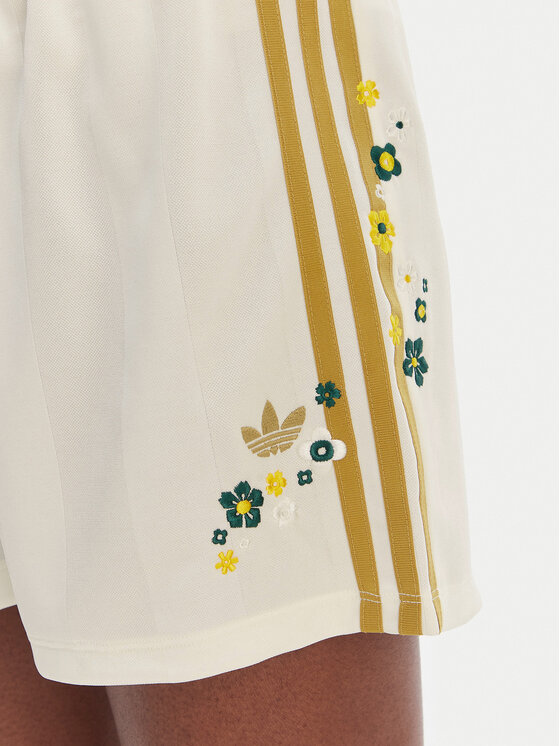 adidas adidas Pantaloncini sportivi Liberty London Firebird KE3663 Bianco Loose Fit