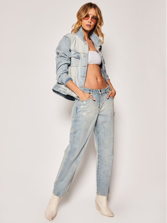 One Teaspoon One Teaspoon Giacca di jeans Kansas Truckers 23034 Blu Regular Fit