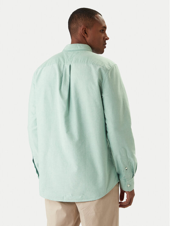 Tommy Hilfiger Tommy Hilfiger Camicia Solid Heritage MW0MW35774 Verde Regular Fit