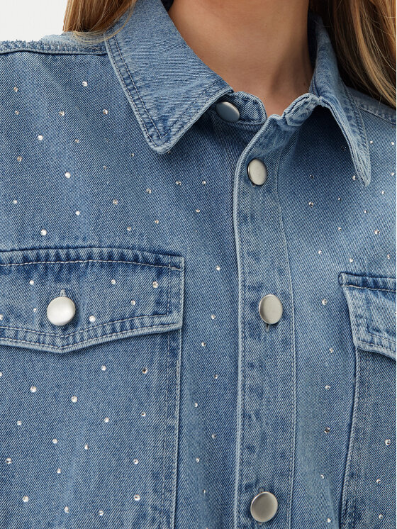 Pieces Pieces Дънково яке Tamra 17157410 Син Regular Fit